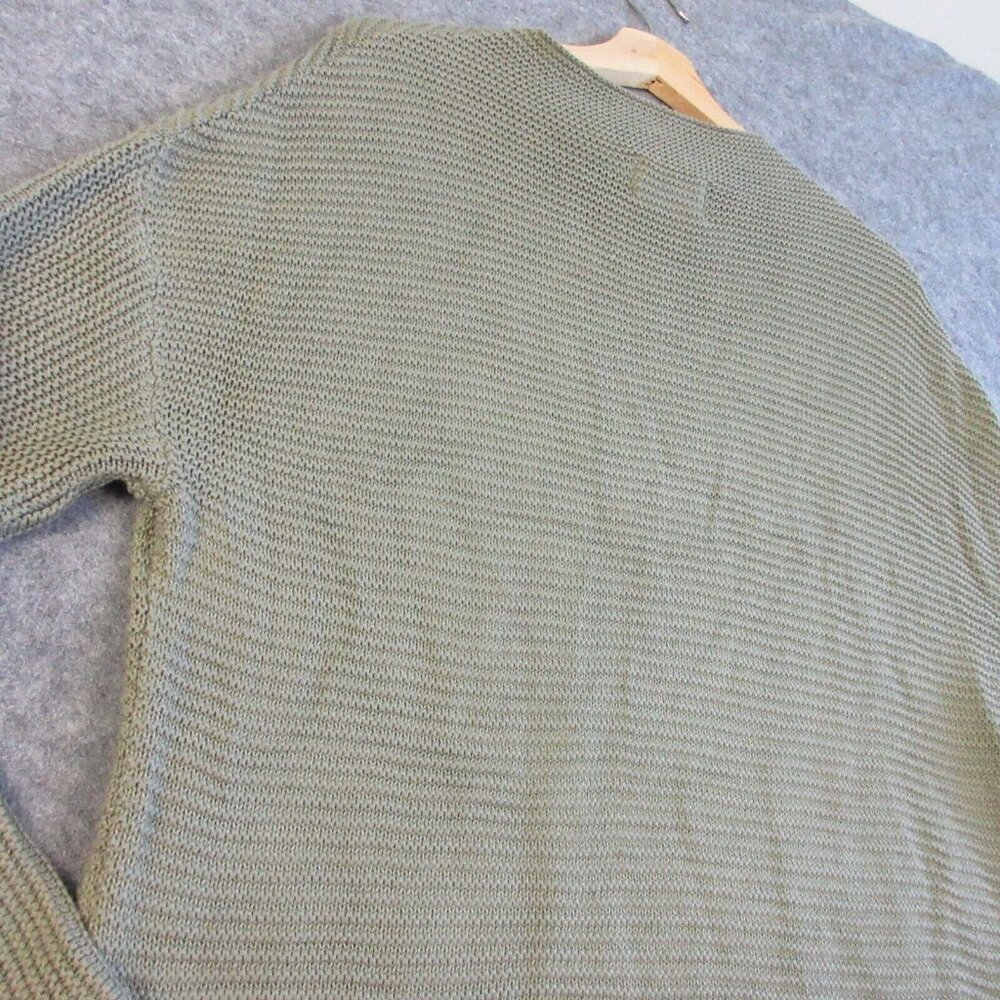 Pact Womens Funnel Neck Sweater Tunic XS Split Hem Organic Cotton Green 440 - Picture 10 of 11